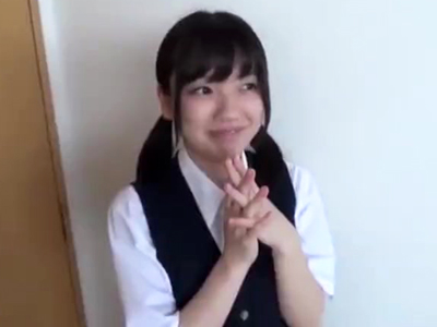 アイドルみたいな顔した童顔JKが援交ハメ撮りファック！