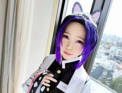 あまりにも綺麗すぎるレイヤー！鬼滅〇刃・胡蝶し〇ぶコスのロリがアヘ顔全開オフパコ