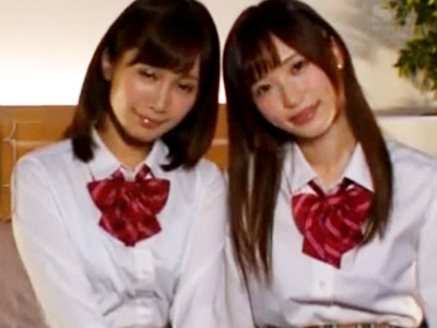 「どっちの穴が気持ちいかな？」制服コスの可愛すぎる幼女たちとハーレム3P