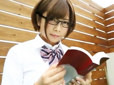 「ずっとお尻見てたでしょ？」清楚な顔してビッチなメガネ幼女がクラスメイトを誘惑して教室パコ