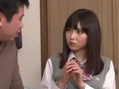 先生の家に一人で来た教え子JK→性の教育を自ら志願してパイパンマンコにたっぷり種付け